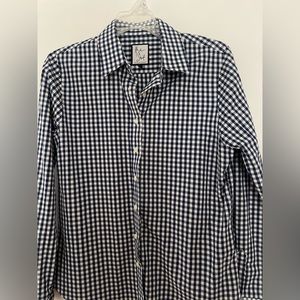 The Shirt by Rochelle Behrens Blue and White Gingham Button Down